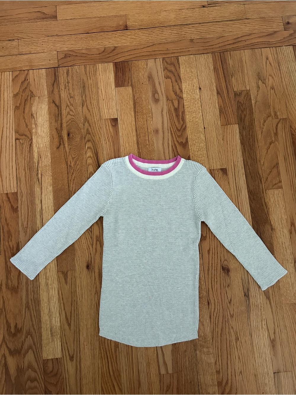 Fate 3/4 Sleeve Waffle Top